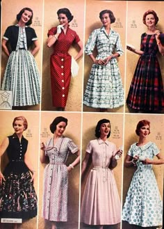 40s Mode, Reunion Dress, Sears Catalog, Vestidos Vintage