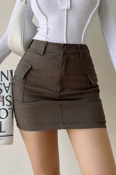 Item Type: SkirtMaterial: DenimWaist: High WaistColor: White. Khaki. GreenSize: XS.S.M.L Size(cm) Length Waist Hip XS 35 62 76 S 36 66 80 M 37 70 84 L 38 74 88 Y2k High Waist Cotton Skort, Non-stretch Denim Mini Skirt With Pockets, Trendy Non-stretch Mini Skirt With Pockets, Y2k High Waist Mini Skirt With Pockets, Mid-rise Stretch Cotton Mini Skirt, Stretch Cotton Mid-rise Mini Skirt, High Rise Cotton Skort With Pockets, Y2k Denim Skirt With Pockets, Non-stretch Cotton Mini Skirt With Pockets