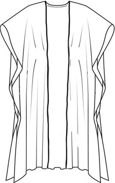 a drawing of a cardigan jacket