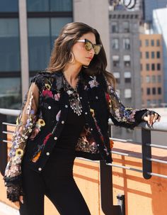 This floral embroidered long sleeve jacket will complete any outfit. Seamlessly style this over a solid black base and you are ready to hit the town. Grab this one while you can, because it won't last long. Shell 1: 100% Cotton Shell 2: 100% Polyester Hand Wash Cold, Do Not Bleach, Hang Dry, Iron on Low Heat. Long Denim Jacket Outfit, Long Denim Jacket, Denim Jacket Outfit, Embroidered Denim Jacket, Long Sleeve Jacket, Embroidered Denim, Sleeve Jacket, Long Sleeves Jacket, Resort Wear