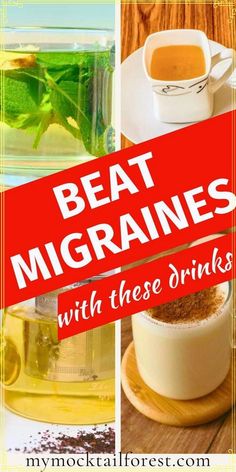 Water is important, but sometimes you need more! These 17 Drink Recipes Nonalcoholic offer natural migraine relief. Explore the benefits of Ginger Tea, Peppermint Tea, Green Tea, and Turmeric Lattes. These Alcohol-Free Beverages are packed with Nutrients to help you feel better. Find a delicious and soothing solution today and even try best alcohol free mocktail drinks at mymocktailforest.com Migraine Smoothie, Benefits Of Ginger Tea, Ginger Tea Benefits, Natural Migraine Relief, Turmeric Drink, Benefits Of Ginger, How To Relieve Migraines, Alcohol Free Drinks