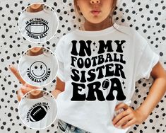 Sister Football Shirt Ideas, Football Sister Shirt, Football Sister Shirts, Football Moms, Gameday Fashion, Football Sister, Sister Svg, Computer Set, Free Football