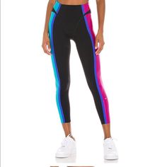 Leggings. Worn Twice, Like New. Size Small, Tts Self: 65% Nylon, 35% Spandex Combo: 83% Polyurethane, 17% Spandex Dri-Fit Technology Tonal Railroad Stitching Contrast Panels Imported Revolve Style No. Nikr-Wp91 Manufacturer Style No. Cu5242-010 Nike Fitted Activewear, Nike Tight Athleisure Leggings, Nike Full Length Leggings, Nike Fitted Full Length Bottoms, High Stretch Nike Leggings, Multicolor Fitted Tights For Athleisure, Multicolor Fitted Athleisure Tights, Sporty Fitted Multicolor Pants, Sporty Nike Elastane Leggings