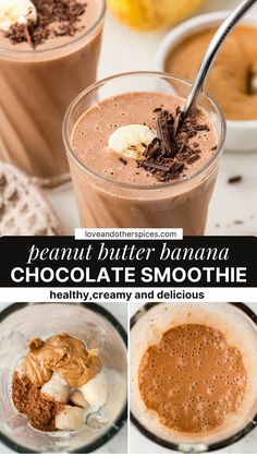 peanut butter banana chocolate smoothie recipe