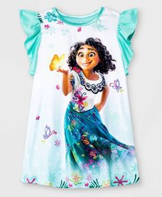 Officially Licensed Disney Encanto Nightgown ***Quick Shipping! US Seller. Guaranteed Authentic Officially Licensed Merchandise!*** Create magical memories for your little one with this very pretty Encanto nightgown!  This gown has a cute print of her favorite character on front with colorful birds, butterflies and flowers. Flutter sleeves for an extra feminine touch. So sweet!  Brand new with tags in sealed catalog bag. Shipped quickly from Smoke Free/Pet Free location. Please visit our store f Girls Nightgown, Disney Toddler, Catalog Bag, Disney Pajamas, Disney Encanto, Girls Disney, Comfy Wear, Cool Braid Hairstyles, Cool Braids