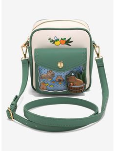 Capybara Pin Display Crossbody Bag — BoxLunch Exclusive | BoxLunch Capybara Swimming, Pin Display, Cute Crossbody Bags, Inside My Bag, Water Bucket, Clear Window, Waist Pouch, Festival Bag, Novelty Bags