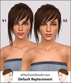 two female avatars with different hair styles