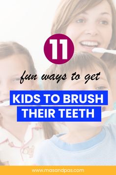 If you want some tips for teaching your kids the value of brushing their teeth, here are eleven fun hacks to help your kids want to brush their teeth. #toothbrush #teethbrushing #toddlerteeth #parentingkids