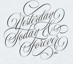 some type of calligraphy that is very nice