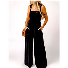 Nwt One Piece Jumpsuit Perfect For A Casual Evening Out Or The Base For Business Casual Attire. Stretchy, Comfortable Fabric With Pockets. A Closet Must Have! Purchased Recently For A Trip But Never Wore. Coming From A Clean, Non Smoking Home. Black Solid Color Jumpsuits And Rompers For Loungewear, Black Overall Jumpsuit Or Romper, Black Solid Color Jumpsuit For Loungewear, Black Loungewear Jumpsuits And Rompers, Black Solid Color Overall Jumpsuit, Black Solid Color Jumpsuits And Rompers, Black Overalls And Rompers, Black Non-stretch Jumpsuits And Rompers With Pockets, Black Jumpsuit With Pockets For Night Out