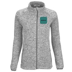 Women's Summit Sweater-Fleece Jacket Cozy Sports Outerwear, Cozy Heather Grey Fall Outerwear, Cozy Fleece Jacket For Sports In Fall, Cozy Fleece Jacket For Fall Sports, Cozy Sports Outerwear With Fleece Lining, Cozy Fall Sports Outerwear, Cozy Sports Outerwear For Fall, Gray Fleece Jacket For Sports In Fall, Gray Fleece Jacket For Fall Sports