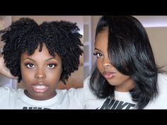 CURLY TO STRAIGHT HAIR ROUTINE ON TYPE 4 HAIR | SILK PRESS No Heat Damage - YouTube Straight Hair Routine, Lorde Hair, Shakira Hair, Curly To Straight Hair, Curly To Straight, Daily Hair Routine, Silky Straight Hair, Pressed Natural Hair, Straightening Natural Hair