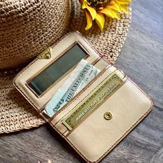 "Timeless women wallets first used in the 60's and 70's as an evolution for women accessories. Labor time: 4-5 hours All handcrafted one at a time by master leather artisans - 1 credit card slot. - One zipper coin pocket - One real mirror - one bill compartment - Snap clasp - 4\" L x 3\" W (10 x 7 cm) Because is handmade, each leather wallet will respond to coloring slightly different. Other available colors:https://www.salylimonusa.shop IMPORTANT: if your heart is set on a specific color get it Everyday Vintage Wallet With Rfid Blocking, Vintage Card Holder With Interior Card Slots, Trifold Wallets For Everyday Use, Vintage Leather Trifold Wallet For Everyday, Vintage Trifold Wallet With Card Slots, Leather Card Holder With Interior Slots, Vintage Trifold Wallets For Everyday Use, Leather Rfid Blocking Card Holder, Artisan Wallet With Interior Card Slots For Everyday