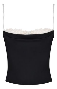 Cut from luxurious matte satin, this alluring cami is designed with a built-in underwire lace bra and a curve-skimming fit enhanced by a power-mesh lining. Exclusive retailer Square neck Adjustable straps Lined 80% polyamide, 20% elastane Dry clean Imported Satin Camisole, Skandinavian Fashion, Looks Black, House Of Cb, Tank Top Camisole, Mode Inspo, Mode Inspiration, Dream Clothes, Fashion Killa