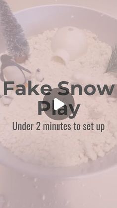 fake snow play under 2 minutes to set up