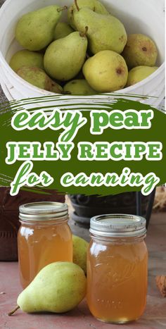 pear jelly recipe for canning in mason jars