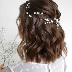 Tuns Bob Lung, Fancy Hair, Peinados Fáciles Para Cabello Corto, Wedding Hair Inspiration, Penteado Cabelo Curto, Baby's Breath