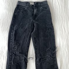 Washed Black Size 24 High Waisted, Destroyed Dye Jeans Black, Dye Jeans, High Rise Denim Jeans, High Rise Denim, Jeans Color, Jeans Black, High Jeans, Colored Jeans, Denim Jeans