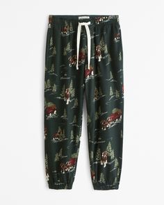 Men's Budweiser Graphic Flannel Sleep Jogger | Men's Sleepwear | Abercrombie.com Casual Winter Sleepwear With Elastic Waistband, Casual Sweatpants With Elastic Waistband For Pajama Party, Casual Fall Sleep Bottoms, Casual Sleep Bottoms For Fall, Abercrombie Camo Hoodie, Vintage Abercrombie And Fitch, Abercrombie Patchwork Hoodie, Plaid Pajama Pants L.l.bean, Mens Sleepwear