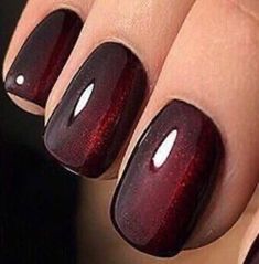 Dark Nail Color Ideas, Dark Nail Colors, Deep Red Nails, Dark Nail, Nail Color Ideas, 2024 Nails, Nails Winter, Really Cute Nails