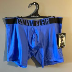 Nwt Blue Calvin Klein Boxer Briefs That Are Made With An Ultra Cooling Finish And Contoured Fit. Calvin Klein Boxer Briefs, Boxer Briefs, Briefs, Calvin Klein, Color Blue, Socks, Man Shop, Blue