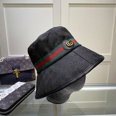 Size: Standard Size It comes with Dust box, Care manual, Tag, and Paper bag. Gucci Hat, Hat Summer, Fisherman Hat, Black Khakis, Ball Cap, Distressed Denim, Dad Hats, Cowboy Hats, Caps Hats