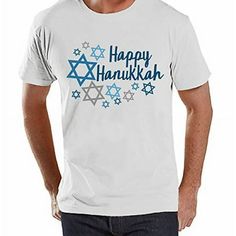 This shirt is perfect for celebrating this Hanukkah! Or, makes a great gift! We have outfits for the entire family! Fabric is durable enough for everyday wear and machine washable! Our prints are made with high quality inks and applied with a commercial heat press for bright and vibrant designs which will last, the colors will not crack. 7 at 9 Apparel is a top designer for adult and children's apparel. We have newborn outfits, novelty shirts as well as first birthday party outfits. Size: M.  Co Family Holiday Shirts, Hanukkah Outfits, Ugly Hanukkah Sweater, Hanukkah Shirts, Pregnancy Reveal Shirt, White Tshirt Men, Womens Christmas Shirts, Birthday Party Outfits, Novelty Shirts