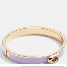 Women's Purple Coach Bracelet Coach Adjustable Bangle, Adjustable Coach Bangle, Coach Bracelets As Gift, Coach Metal Bracelet Jewelry, Coach Metal Bangle Jewelry, Elegant Coach Bangle Jewelry, Coach Formal Bangle Jewelry, Coach Formal Bracelet Jewelry, Coach Formal Bracelet