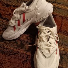 For Sale Is A Pair Of Adidas Ozweego W Sneakers/Shoes (Ho4260). They Are A White / Rose Tone / Victory Crimson) Colorway And Are A Women's Size 10. These Are Brand New And There Is No Box. Please Look At My Other Listings Including Other Shoes/Clothing And More. Adidas Low-top Platform Sneakers With Laces, Adidas Lace-up Platform Sports Sneakers, Adidas Casual Platform Sneakers With Boost Midsole, White Sneakers With Elastic Laces And Round Toe, White Chunky Sneakers With Elastic Laces For Streetwear, Adidas Low-top Sneakers For Jogging, White Platform Sneakers With Boost Midsole For Jogging, Adidas Casual Platform Sneakers For Sports, Adidas Casual High-top Platform Sneakers