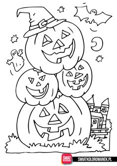 three pumpkins with jack o lantern faces on them