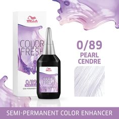 Transform your hair colour with the Wella Professionals Color Fresh 0/89 Pearl Cendre, a semi-permanent colour enhancer to visibly tone and brighten your dye.  Enriched with a conditioning vitamin complex, the formula works to enhance the look of shine and visible colour vibrancy. The semi-permanent colour lasts up to ten washes and is ideal for refreshing white and grey tones between colouring or great if you want to try something new. Tanning Moisturizer, Silk Pillowcase Hair, Wella Color Fresh, Hair Color Shampoo, Beauty Advent Calendar, Skincare Gift Set, Exfoliate Face, Perfume Gift Sets, Perfume Gift