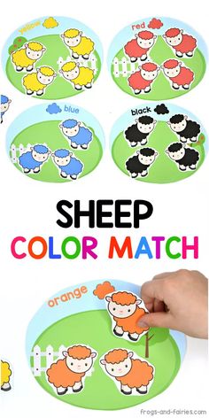 the sheep color match game is perfect for toddlers to play