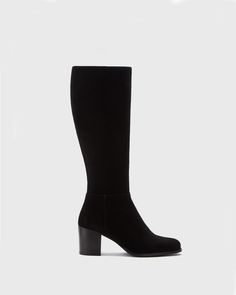 Dalia Petite Knee High Boots in Black Suede – DuoBoots Petite Knee High Boots, Stacked Heel, High Boots, Black Suede, Knee High Boots, Knee High, Memory Foam, Black Fashion, Boots