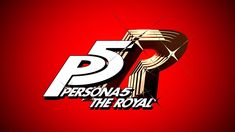 persona5 the royal logo on a red background