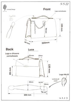 Follow us to learn more about Design & Concept Development   #LuxuryBags #handmadebag #borsefatteamano #fashionillustration #fashionsketch #bagsketch #bagmanufacturer Abaya Pattern Sewing, Bag Design Sketch, Bag Sketch, Handmade Leather Bag Pattern, Technical Sketch, Digital Fashion Illustration, Handbags Design, Handbag Design, Bag Illustration