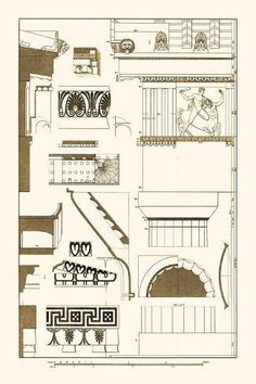 an architectural drawing of the interior of a building