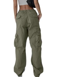 PRICES MAY VARY. Fabric: Emmiol clothing made from a soft and breathable cotton blend fabric, these cargo pants are comfortable and easy to wear all day long.（ Notice：The size of the pants is too loose, please place an order and buy one size smaller according to your own size ） Style: These cargo women pant feature a trendy combination of casual, street, hip-pop, vintage, and punk styles that can be dressed up or down to suit any occasion. Design: Y2k clothing pants/ Cargo pants for women/ Y2k c Tactical Streetwear, Best Work Pants, School Pants, Cargo Pants For Women, Cargo Work Pants, 2000s Fashion Trends, Cool Girl Style, Women Cargo Pants, Cargo Pants Outfit