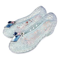 The fairytale begins when stepping into these stardusted Cinderella slippers. Translucent and flexible, they feature light-up heels, and elegant, faceted gem fixtures on each toe. Dare to dance until midnight—or at least until bedtime! Authentic Disney Princess costume shoes inspired by Walt Disney's Cinderella. Genuine, Original, Authentic Disney Store Product. Light Up Costumes, New Cinderella, Disney Princess Costumes, Cinderella Slipper, Shoes For, Cinderella Costume, Up Costume, Disney Princess Cinderella, Cinderella Disney