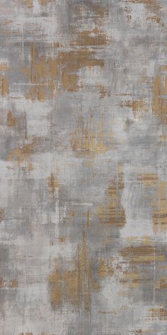 an abstract painting with gold and grey colors