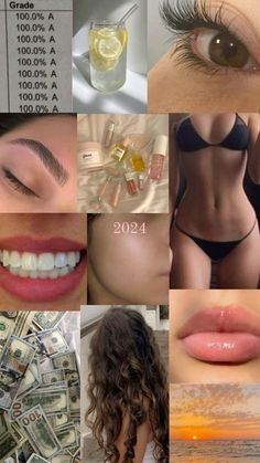 Dream Vision Board, Smink Inspiration, Vision Board Manifestation, Beauty Goals, Healthy Lifestyle Motivation, Fitness Inspiration Body