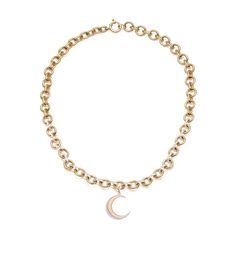 Description Handcrafted in 18 karat Yellow gold, this Pave Midsize Mixed Link Chain with our Diamond Crescent Medallion represents Karma. The crescent moon which was chosen from the latin word "crescere," to grow. Every day is a new day to work towards truth and balance. We have a choice regarding what kind of energy we want to put out there in the world. This piece can be hand-engraved to express something unique to you; personal initials, the initials of a loved one, or the first letters of th Luxury Yellow Gold Crescent Necklace, Gold Moon Necklace Fine Jewelry, Fine Jewelry Yellow Gold Crescent Necklace, Crescent Shaped Yellow Gold Plated Necklace, Crescent Necklace In 14k Yellow Gold, Elegant Crescent Engraved Necklace, Elegant Engraved Crescent Necklace, Elegant Engraved Moon-shaped Necklace, Elegant Engraved Moon Shaped Necklace