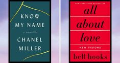 two book covers with the title'all about love'and'know my name '