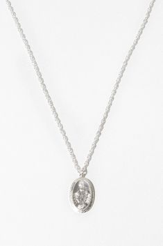 The Mary Necklace .:. Silver Gold Coin Jewelry, Dainty Necklace Gold, Italian Love, Necklace Gold Jewelry, Child Of Wild, Mary Necklace, Catholic Necklace, Mother Necklace, Necklace Trendy