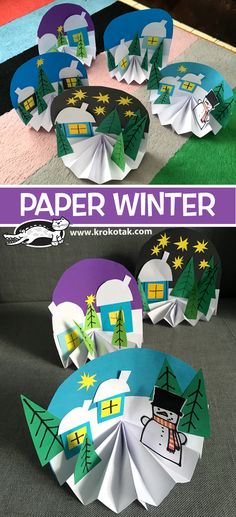 paper winter crafts for kids to make