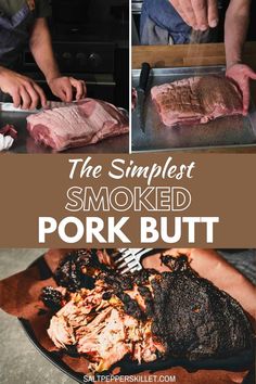 How to make smoked pork butt? I’ve got the easiest steps and tips for tender, fall-apart BBQ pork with smoky-sweet flavor and a perfect bark! No wrapping or spritzing needed—just salt, smoke, and time. Perfect for beginners and packed with incredible flavor! Read the post for more! Smoked Pork Roast Recipes Smokers, Smoked Pork Butts On Pellet Grill, Boston Pork Butts In The Oven, Smoked Pork Buttons Recipe, Smoked Pork Roast, Easy Lamb Recipes, Smoked Recipes, Homemade Meatloaf