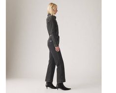 Our highest high rise yet. Our Ribcage Straight Ankle Tailored jeans;with their soaring high rise;have become a waist-defining, leg-lengthening obsession. This fit will show off your figure and make you feel as amazing as you look. A versatile fit with a flattering high-rise Finished with a classic straight leg Hits at the ankle with a cuffed design Crafted with a hint of stretch Finished with a tailored hem Finished with a tailored hem High Rise Cropped Jeans With Belt Loops For Fall, Fall High Rise Cropped Jeans, High-waisted Cropped Jeans With Five Pockets For Fall, High-waisted Cropped Jeans For Fall, Fall Workwear Cropped Jeans With Belt Loops, Cropped Jeans With Belt Loops For Fall Workwear, Trendy Cropped Jeans With Belt Loops For Fall, Chic Cropped Jeans For Fall With Belt Loops, Fall Utility Cropped Leg Jeans