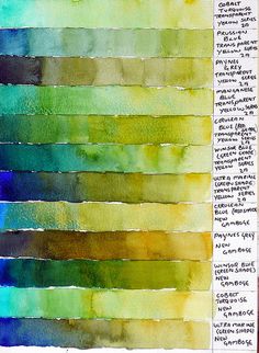 an image of some watercolors that are very colorful and have different colors on them