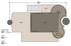 the floor plan for a house