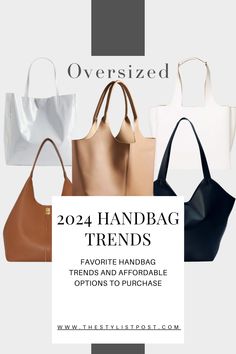 The Stylist Post looks at favorite handbag trends and affordable selections for each trend! Trending Leather Bags, Medium Handbags For Women, Purses Summer 2024, Designer Tote Bags 2024, 2024 Bags Trends Women, Bags For Summer 2024, 2024 Tote Bag Trends, Medium Sized Purses, New Bags Trend 2024