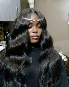 Brazilian Loose Wave, Sew In Hairstyles, Leveling Up, Luxurious Lifestyle, Double Stitch, Dope Hairstyles, Hair Laid, Hair Life, Middle Part